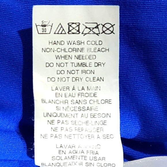 Trina Turk Monaco Solids Off Shoulder Ruffle One Piece Swimsuit 8* 6* Royal Blue - Picture 6 of 8